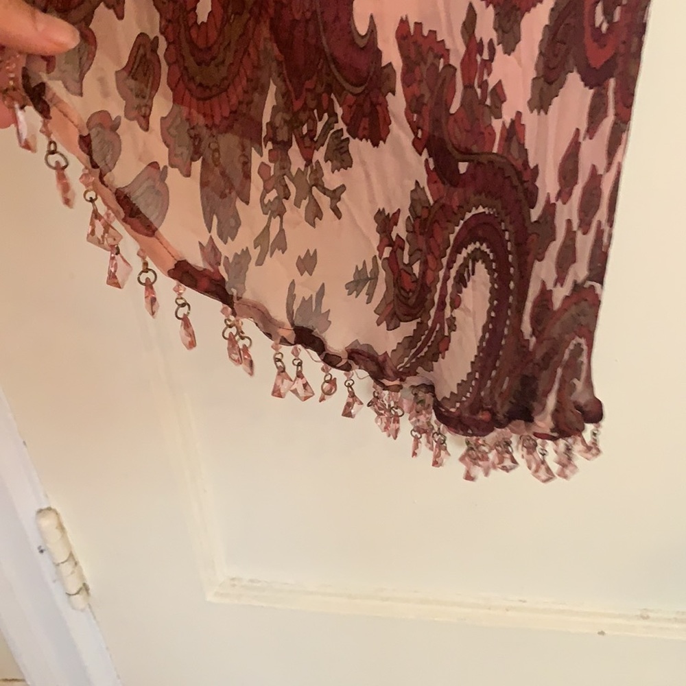 SOLD ๐ VINTAGE BETSEY JOHNSON SILK SLIP DRESS CRYSTALS NOISEMAKER SEQUIN RARE S - Picture 4 of 5